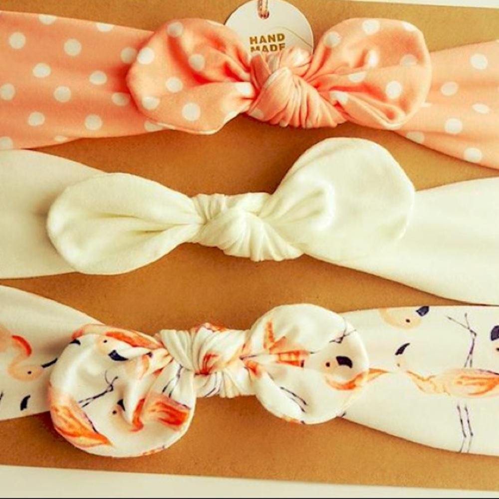 Set of 3 Baby Girl Kids Headband Hair Bow